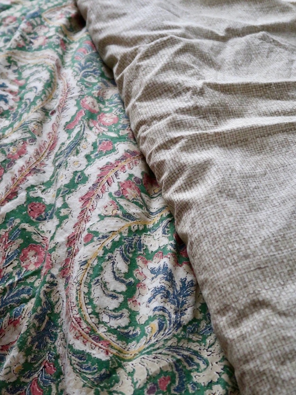 Ralph Lauren Allie Paisley Queen Duvet Cover with 1 Standard Sham Green paisley - Picture 5 of 11